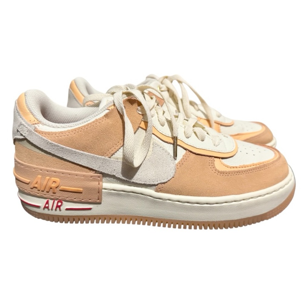 Nike Air Force One Women's in Cream and Orange